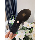 S-shoe R.e.n.e C.a.o.v.i.l.l.a Women's Beaded Flat Sandals Pearl Beach Toe Ring Casual Bohemia Summer Sandals