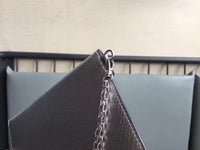 A-accessories MIU MIU NO.5MF001 15.5X10.5cm Envelope Style Leather Case Front Pocket Wallet Super Thin Fashion Card Holder With ID Card Slots