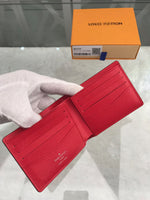 A-accessories Supreme NO.M60332 11.5-9cm Wallets for Women Women Small Wallet Lady Short Wallet Bifold Leather Multi-purpose Wallet with ID Window