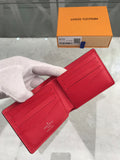A-accessories Supreme NO.M60332 11.5-9cm Wallets for Women Women Small Wallet Lady Short Wallet Bifold Leather Multi-purpose Wallet with ID Window