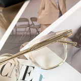 S-sunglasses G monster Unisex Reading Glasses For Lutto Round Reading Ultralight Resin Clear HD Lens Presbyopic Hyperopia Eyeglasses Transparent Retro Computer Anti-Blue lens Eyewear