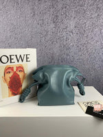 H-bag Loewe Women's Hammock Flamenco Knot Mini Bag Varsity Small Bag Leather Shoulder Bag Handbag
