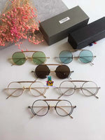 S-sunglasses New Unisex Sunglasses  Round Frame Gold master craftsmanship for Thom Browne TBS111