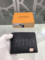 A-accessories Supreme NO.M60332 11.5-9cm Wallets for Women Women Small Wallet Lady Short Wallet Bifold Leather Multi-purpose Wallet with ID Window