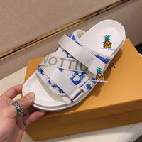 S-shoe Louis Vuitton Women Sandals Summer New Thick Heel Platform Sole Shoes Female Summer Flat Casual Shoes Fashion Sports Beach Women's Slippers Heels Women Platform Sandals Female Thick Bottom Shoes Wedge with Open Toe