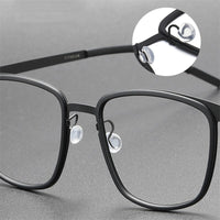 Eyeglasses Square Denmark Linde 9717 Titanium No Screw Korea Glasses Frames Optical Ultra-light Business Men's Reading Glasses