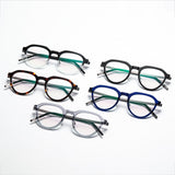 Round Glasses Light Luxury Men 1046 Denmark Titanium No Screw Korea Glasses Frames Optical Ultra-light Business Mens Glasses