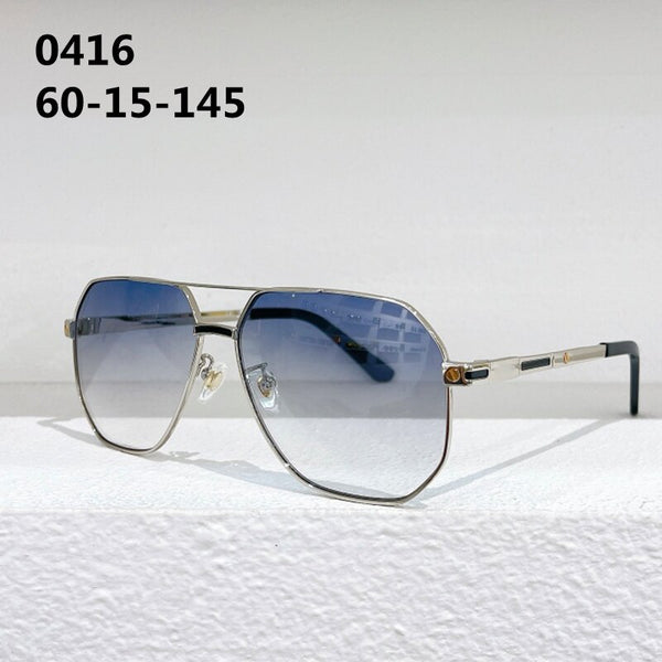 0416 France Style Oval Pure Titanium Sunglasses Double Bridge Women Top-end Original Brand Luxury Eyeglasses with Originals