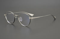 High Quality Round Glasses Frame Titanium Alloy Female Myopia Glasses Frame Men Frame Retro US Designer Brand