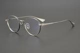 High Quality Round Glasses Frame Titanium Alloy Female Myopia Glasses Frame Men Frame Retro US Designer Brand