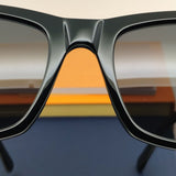 2023 Acetate Rectangle Black Square Sunglasses Man For Women Brand Designer New Irregular Sun Transparent Glasses Woman UV400