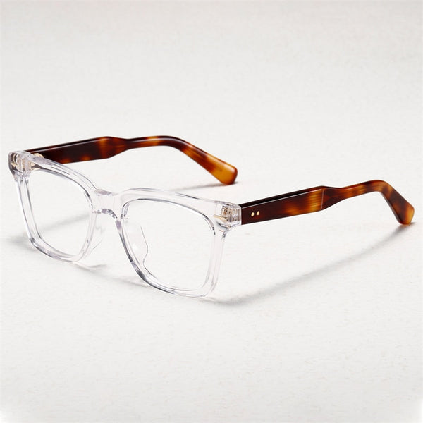 Jacques JMMRVRX High Quality Men Women Glasses Retro Vintage Rectangular Acetate myopia   glasses for male female