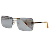 2023 New Half-Frame Rectangular Sunglasses Ladies Retro Design Ladies Gradient Lens Sunglasses Fashion Summer New