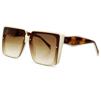 Fashion Gradient Sunglasses 2023 New Luxury Oversized Square Sunglasses Female Square Summer Sun Protection Goggles