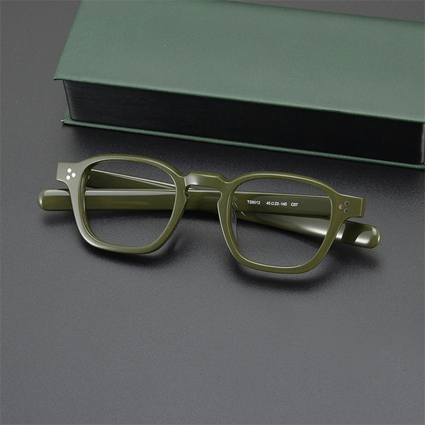 TS8012 retro myopia frame, handmade board glasses frame for men and women  myopia  prescription round Computer glasses