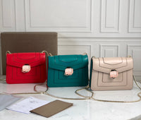 C-Collection BVLGARI Women Leather Shoulder Bag Handbag Satchel Clutch Coin Purse