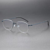 Reading Glasses Denmark Linde 5055 Titanium No Screw Handmade Glasses Frames Optical Ultra-light Business