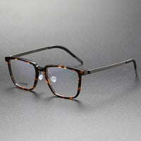 Square Glasses Frame For Men 1844 Denmark Titanium No Screw Korea Glasses Frames Optical Ultra-light Business Frame Glasses