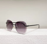 2022 New Pilot Ladies Sunglasses Titanium Alloy Frame Fashion Trend Sunglasses UV400