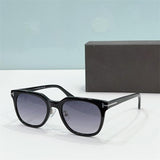 Tom For Retro Men's Sunglasses Luxury Brand TF802-K Rectangular Shades for Men Original Acetate Man Glasses Sunglasses Female