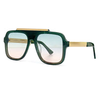New Big Frame Sunglasses Fashion Retro Design Sunglasses Summer Square Eyeglasses High-End Summer Glasses