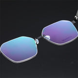 Mens Eyeglass Frame 9624 Denmark Titanium No Screw Korea Glasses Frames Optical Ultra-light Business Square Spectacles For Men