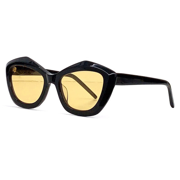 Fashion Cat's Eye Sunglasses Female Luxury Gradient Lens Design Ladies Sunglasses Retro Big Frame Elegant Summer Sunglasses