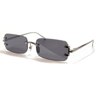 Brand Design Sunglasses Women Rimless Sun Glasses Summer Rectangle Eyeglasses Drving Outdoor Fashion Eyewear