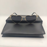Gold Heart Sunglasses For Women Fashion Classic Ladies Party Trending Products Brand Designer New Irregular Sun Glasses UV400