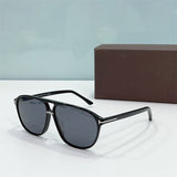 Luxury Men's Sunglasses Tom For Accetate Double Bridge Square Sunglasses Women Luxury Brand Designer FT1026 Retro Sunglasses