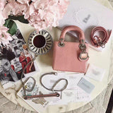 H-bag LADY Dior LAMBSKIN TOTE MINI BAG 17cm