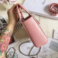 H-bag LADY Dior LAMBSKIN TOTE MINI BAG 17cm