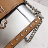 H-bag Prada Cahier studded leather bag NO.1BD045 SIZE:20×14×8.5cm