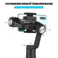 E-electronic XINPU Feiyu Vimble 2S 3-Axis Smartphone Gimbal Handheld Stabilizer 180mm Extendable Pole Tripod for iPhone 11 X Xs 8 Samsung S9S8