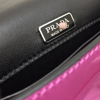 H-bag P.r.a.d.a Cahier leather bag  NO.1BH018 SIZE:18×12×4cm