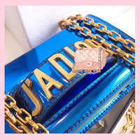 H-bag MINI J'A.D.I.O.R ULTRA BLACK BAG Flash skin 18cm