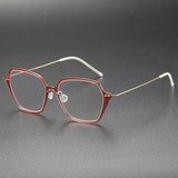 Spectacles For Men Denmark Linde 6621 Titanium No Screw Korea Suqare Glasses Frames Optical Ultra-light Business Frame
