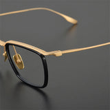 DTX100 Men Women's Male Business Retro Square Frame Glasses For Men and Women  Eyebrow Glasses Frame Female