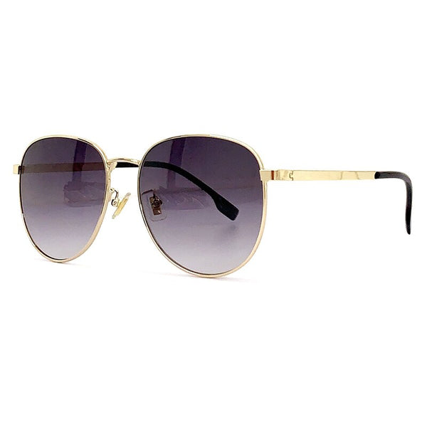 Women's Sunglasses Big Frame Glasses Gradient Multi-Color Lenses Metal Frame Oversized Glasses High-End Fashion Glasses