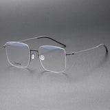 Handmade High Quality 5511 Denmark Titanium No Screw Korea Glasses Frames Optical Ultra-light Business Square Men Glasses Frame