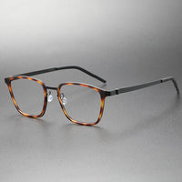 Eyeglasses Denmark Linde 9749 Titanium No Screw Korea Glasses Frames Optical Ultra-light Square Eyeglass Frames
