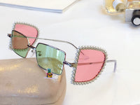 S-sunglasses JINNNN X PERCY LAU BAMBI SUNGLASS FEATURING A METALLIC BRIDGE AND NYLON LENSE
