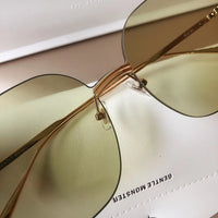 S-sunglasses New GM Rounded Metal Frame Unisex Stylish Square Eyeglasses Glasses Clear Lens Women Men Eyewear FOR MODMO