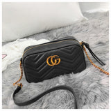 L-package GC Marment Style ‎448065 matelassé Mini Bag PU Leahter Elegant Quilted Shoulder Bag Stylish Crossbody Bag Square Tote Bag