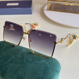 S-sunglasses gucci Mens Polarized Sunglasses Half-rim Sports Sun Glasses For GG3328 Half-Rimmed Sunglasses Matching Pendant For Women Retro Sun glasses Semi-Rimless Square Eyewear