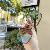 S-sunglasses Dior Anti-blue Light Men Computer Eyeglasses Double Frame For stellaire3 Fashion Square Metal Glasses For Stellaire3 Frame Classic Women Myopia Optics Eye Glasses Retro Eyeglass Big Square Flat Mirror Female