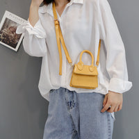 L-package Fashion Classic Mini Crossbody Bags Top Handle Clutch Handbags Square Leather Shoulder Handbag For Women's