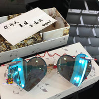 S-sunglasses Heart shaped fashion sunglassesMale and female for W.A.N.G.D.E.R.L.A.N.D 2018 sunglasses