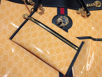 H-bag GUCCI HANDBAG Rajah large tote with NY Yankees patch size: 17"W x 14"L x 2.5"H Style:537219