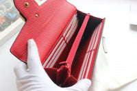A-accessories GUCCI  NO.400586 19-6-3cm Women Wallet Leather Bifold Long Ladies Card Holder Organizer Ladies Clutch